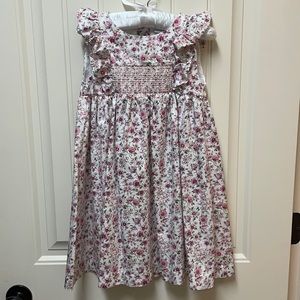 Smocked Floral Dress